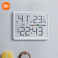 New Xiaomi Electronic Thermometer Hygrometer Weather Station High Precision with Table Clock Function Mini Thermometer LCD Tool
