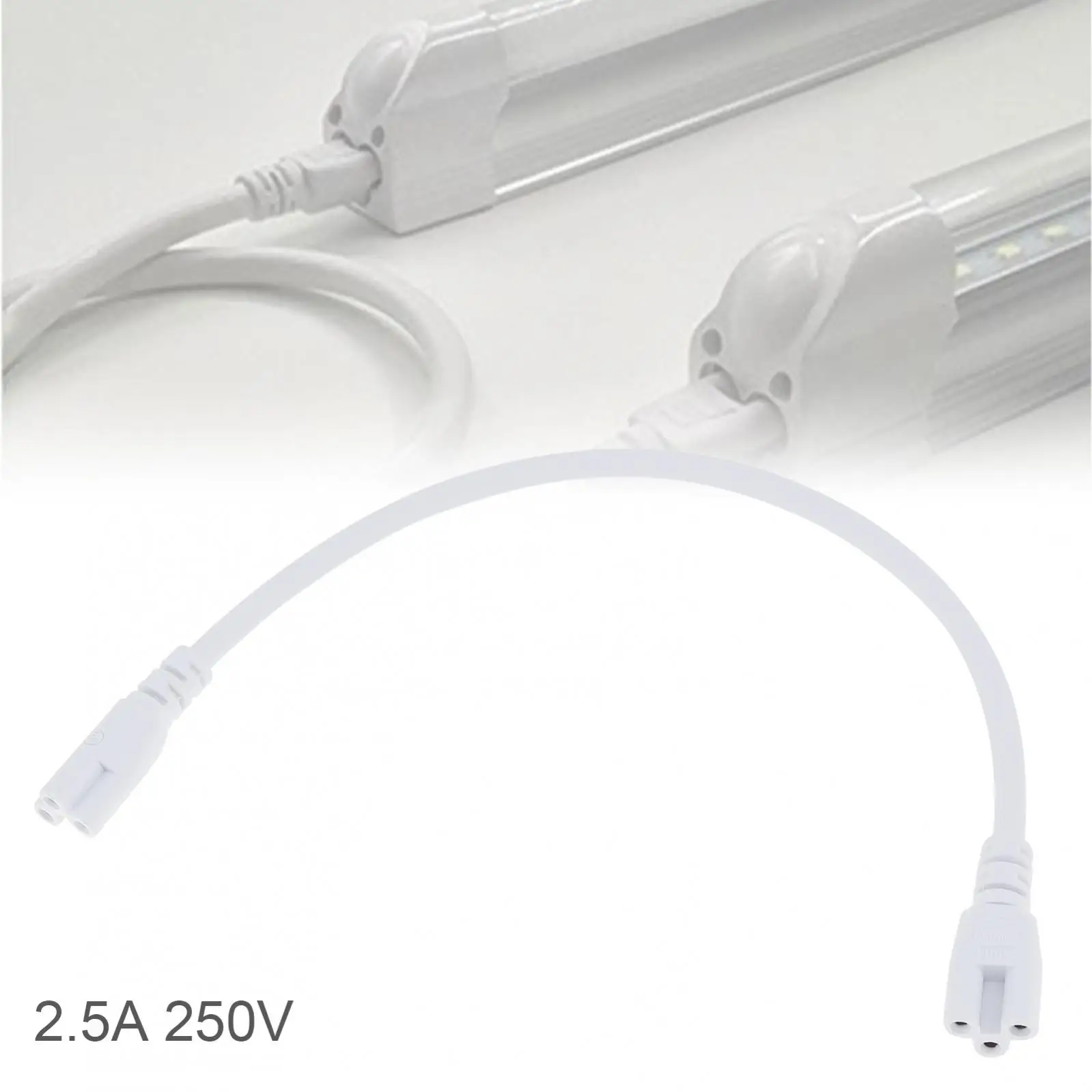 T5 T8 Tube Light Fixture LED Link Able Cord 3Pin Lamp Connecting Wire LED Tube Lamp Holder Socket Fittings