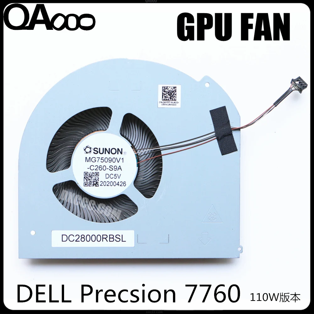 CN-0KPYYT / CN-0VXTNG GPU COOLING FAN FOR DELL Precsion 7760 Precsion 7750 GPU COOLING FAN
