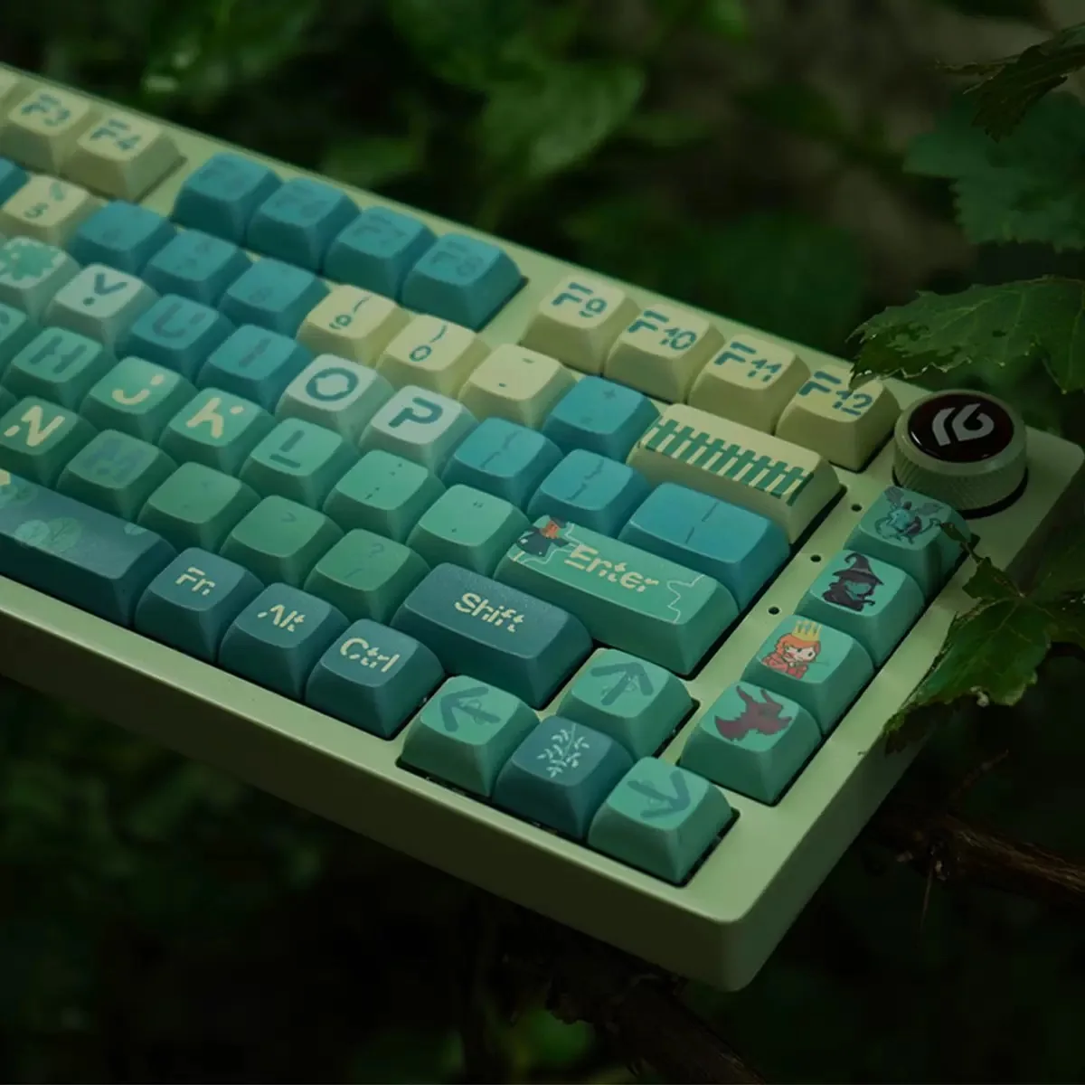 The Wizard of Oz Theme Keycaps مجموعة كاملة 127 مفتاحًا XDA Profile PBT Dye Sub Keycap للوحة المفاتيح الميكانيكية MX