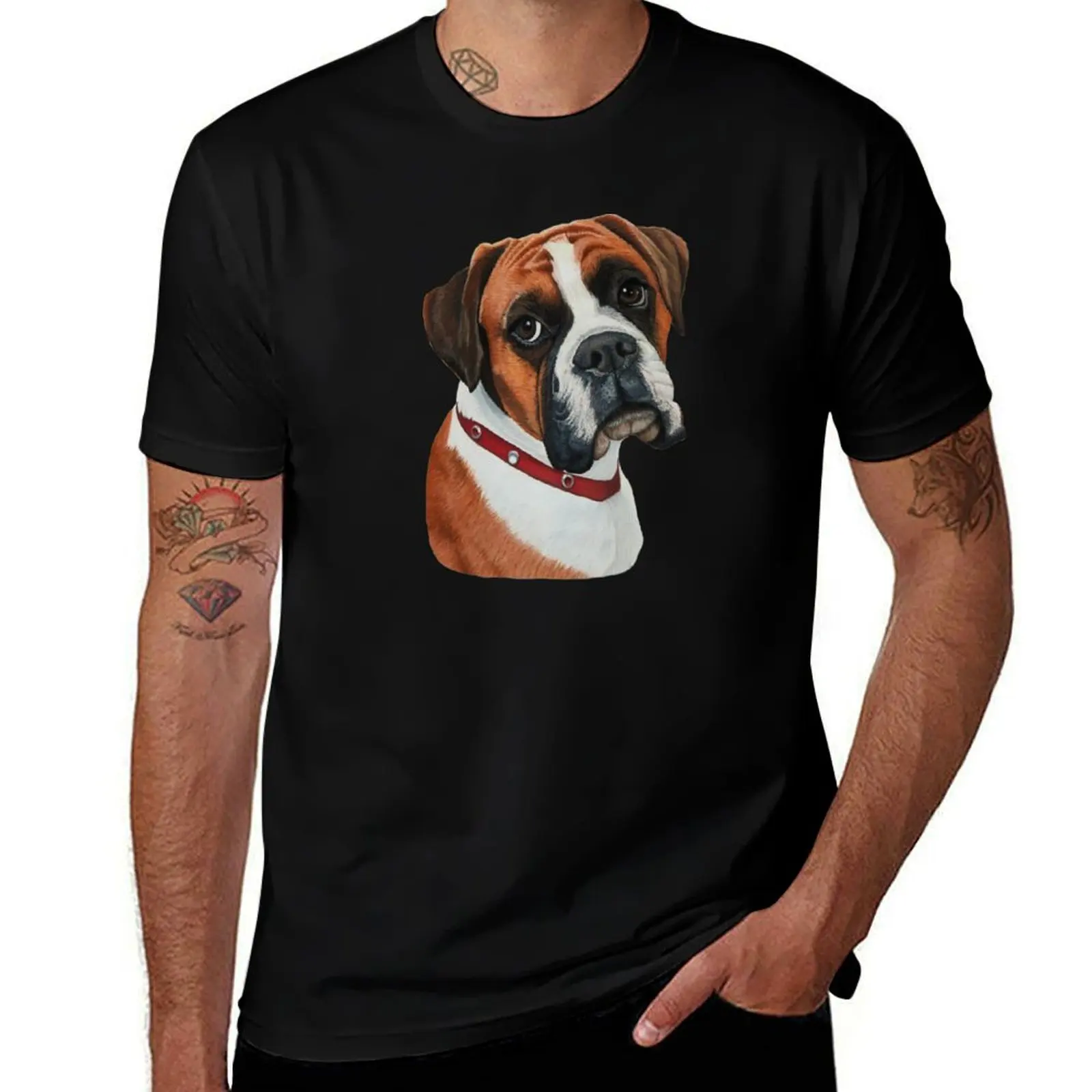 Elsie the Boxer T-Shirt Christmas Casual Tee Shirt