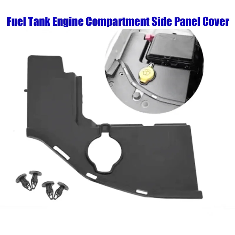 

Engine Bay Side Panel Cover Car Accessories Black Plastic For Dodge Charger Challenger Chrysler 300/300C 2011-2021 SXT/GT/RT