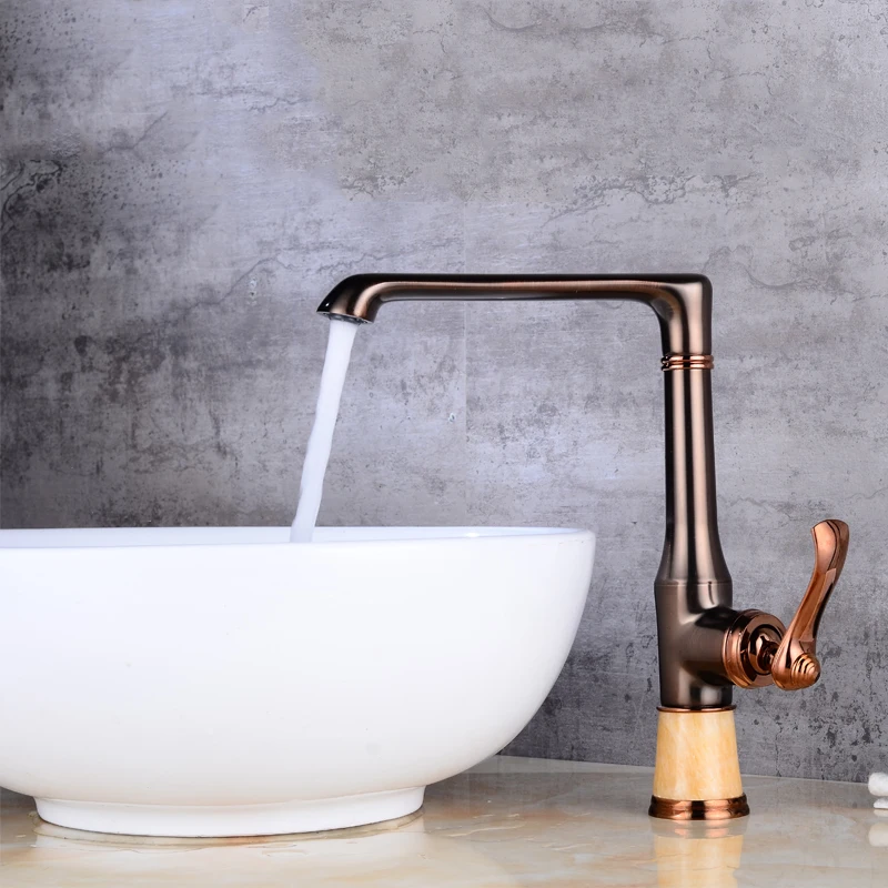 

Becola Full Copper French Vintage Faucet Silver Duckbill Kitchen Sink Faucet