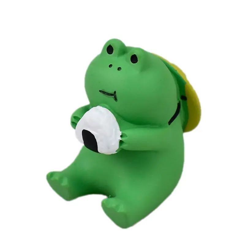 

A56T-D миниатюрные фигурки из смолы, статуя-милая скульптура лягушки для уличного сказочного сада и декора стола, очаровательная фигурка, статуя Dur