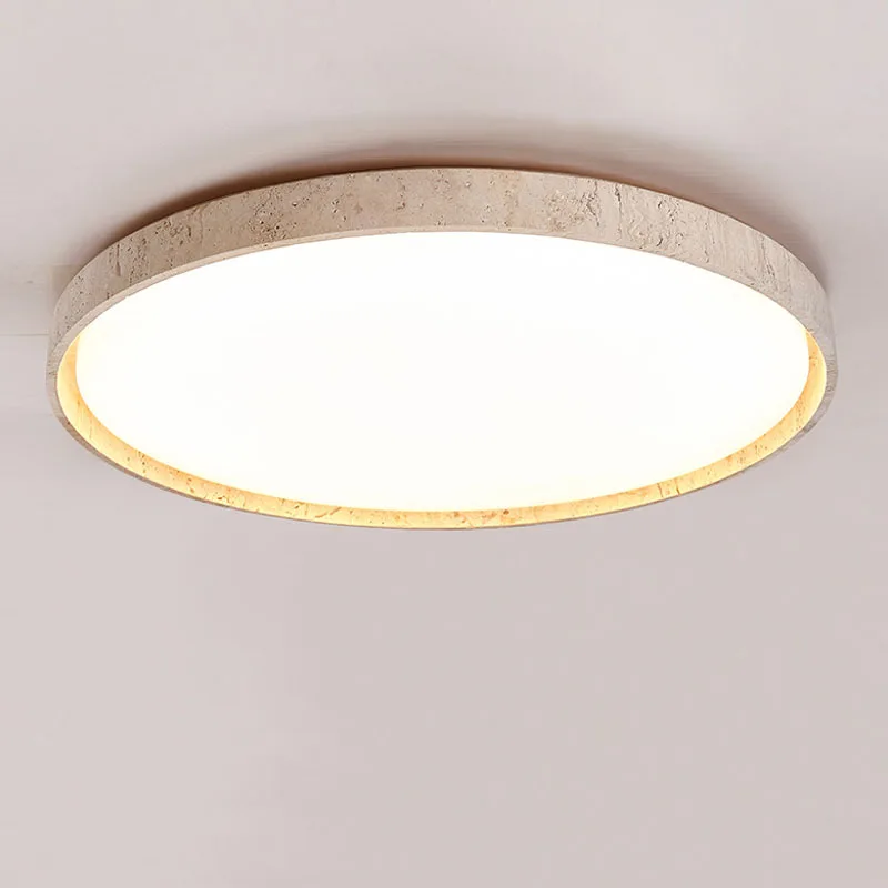 Led Ceiling Lamp Yellow Cave Stone Downlight Retro Japanese Wabi-sabi Lights Cream Balcony For Living Room Bedroom Wall lamp