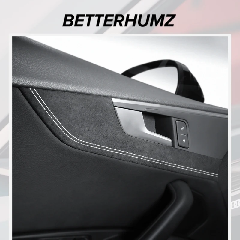 Audi a5 スポーツバック f5 インテリアトリムステッカー　アルカンターラ For Audi A5 8W8 2017-2024 Made of Alcantara Car Interior Door