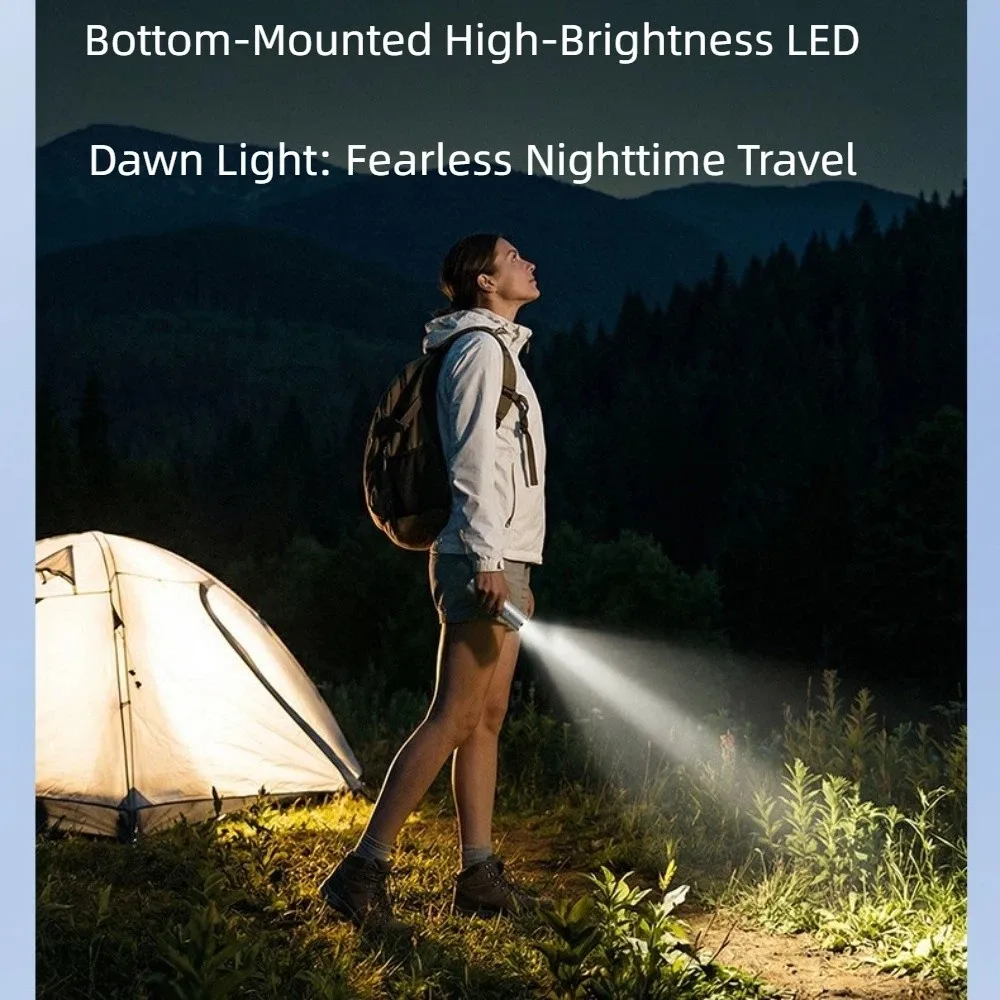 USB Charging Summer Portable Handheld Fan 199-Speed Settings LED Display Neck-Hanging Fan Lightweight with Flashlight Function