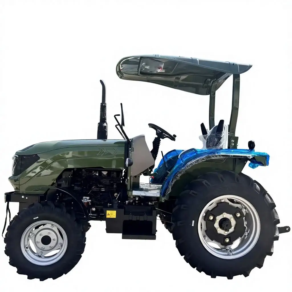Cheap Agricultural Traktor Wheeled Cultivator Multifunction Diesel 12hp 15hp 18hp Wheeled Tractor With Loader