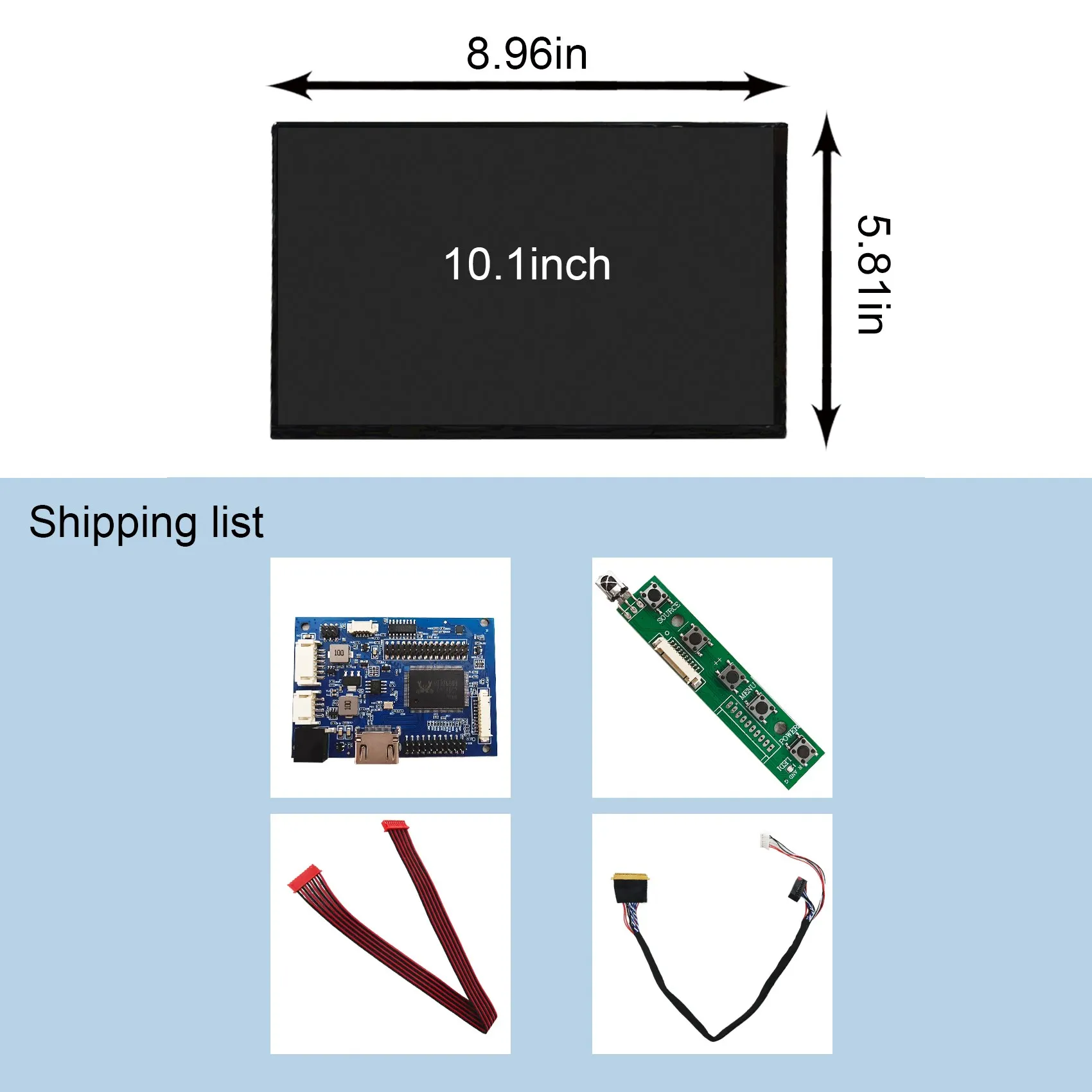 10,1" tela LCD N101ICG-L21 1280X800 IPS com placa controladora LCD H-D