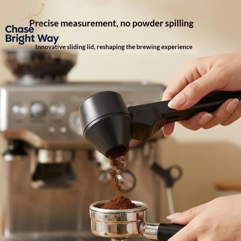 User-friendly Sliding Coffee Scoop with Leakproof Funnel for Protein and Milk Supplements
