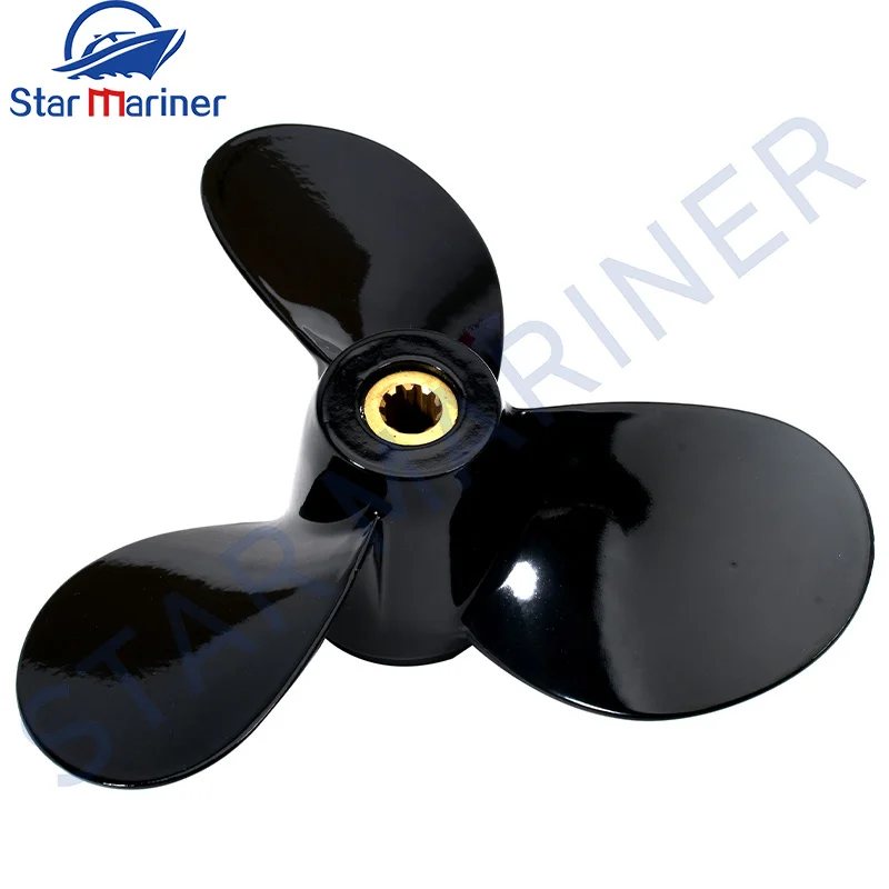 

58110-91JN0-019 Propeller 7 1/4*6 1/2 10 Tooth For Suzuki Outboard Motor 2T 4HP 5HP 6HP 2 Stroke Boat Engine Replaces Parts