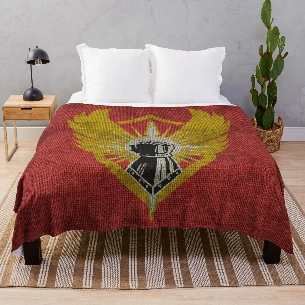 

New World Tapestry 1 - The Covenant Flag Throw Blanket valentine gift ideas Furry Blankets