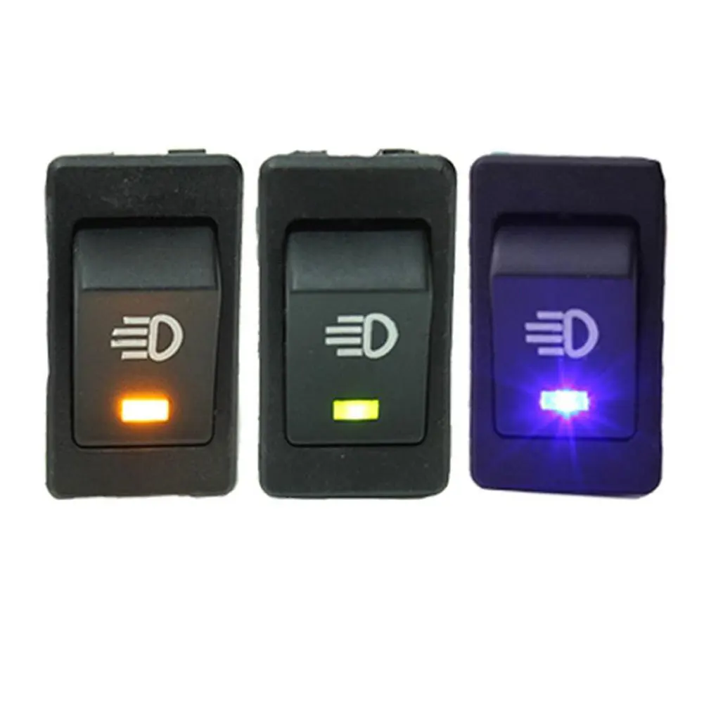 KCD4 Rocker Switch ON-OFF 2 Position 4 Pins LED push button 12v 35A automobile refitting fog lamp switch with light