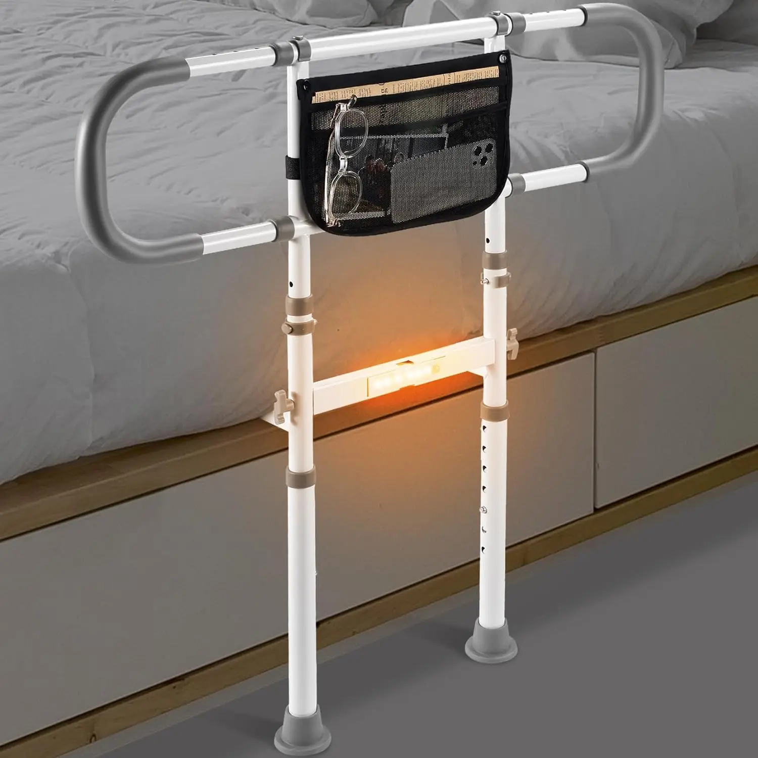 

Bed Rails for Elderly Adults Safety, Adjustable Bed Assist Rail for Seniors, Bed Cane Bedside Handrail Safety Grab Bar for Bed