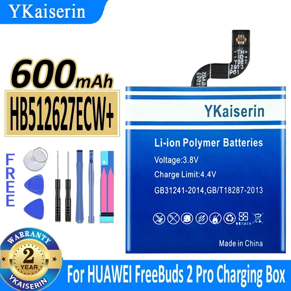 Аккумулятор YKaiserin 120 мАч/600 мАч для HUAWEI FreeBuds 2 Pro 2pro CM-H2 FlyPods TWS CM-H2S, зарядное устройство для Bluetooth-гарнитуры Bateria