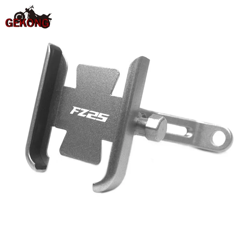 For Yamaha FZ25 FZ-25 Motorcycle CNC Aluminum Mobile Phone Holder GPS Navigator Rearview Mirror Handlebar Bracket Accessories