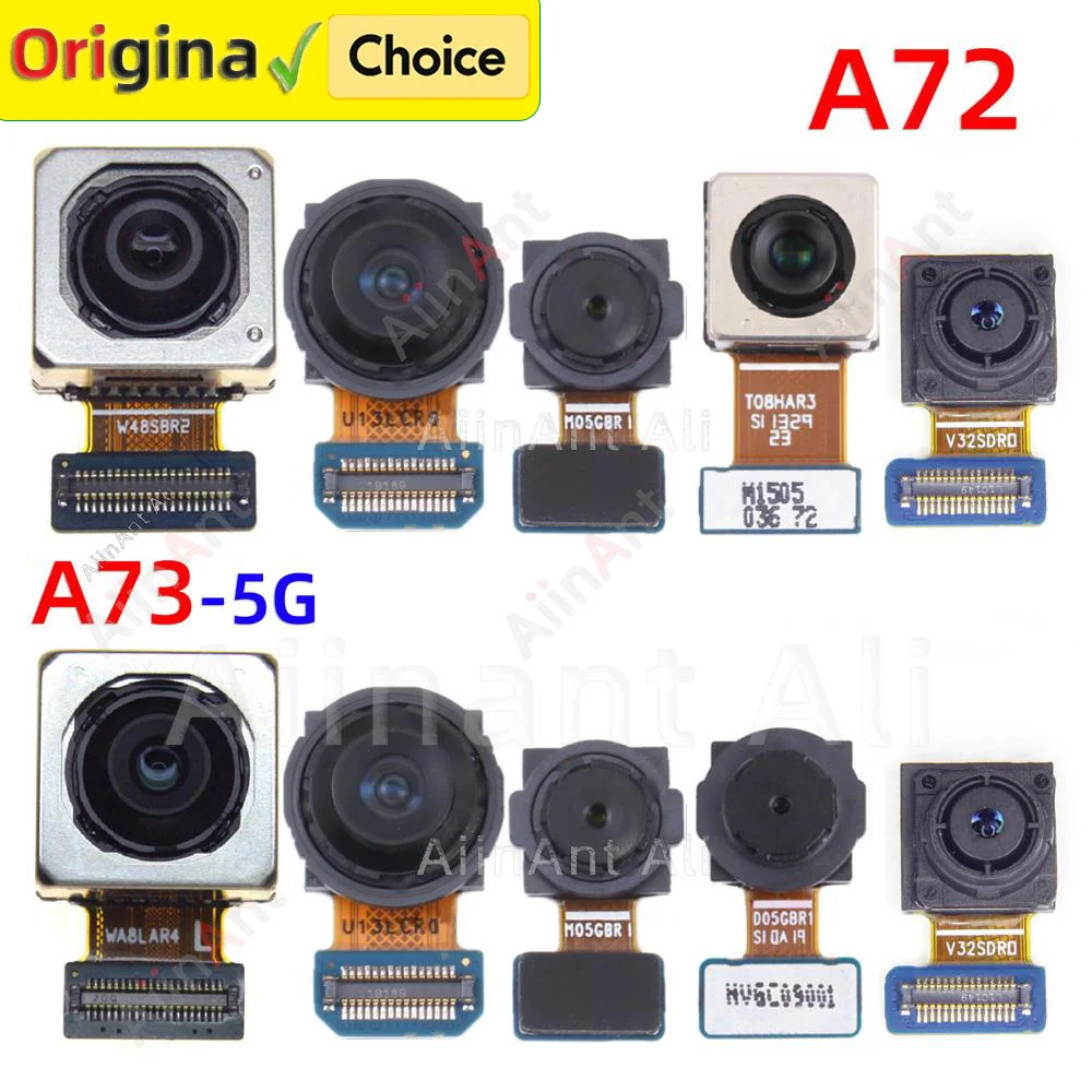 

Маленькая передняя макросистема, широкий телеобъектив, основная задняя камера, гибкий кабель для Samsung Galaxy A72 A73 4G 5G A725F A736B
