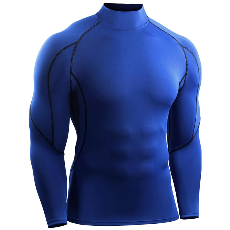 Men's Running T Shirt Sportswear Long Sleeve Male Tracksuit Elastic Rashgard Gym Fitness Tights Training Compression T-shirt Men image 6