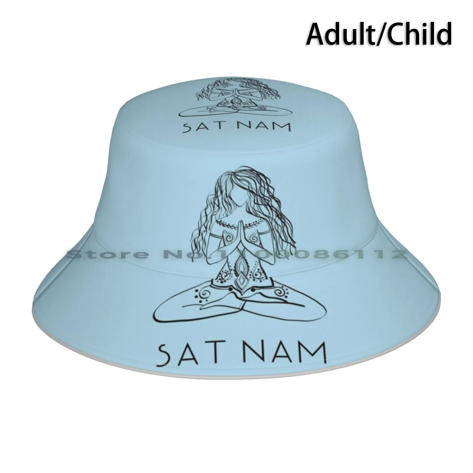 Sat Nam , Kundalini Bucket Hat Sun Cap Meditation Kundalini Third Eye Energy Chakra Yoga Alignment Mantra Vibration Intuition