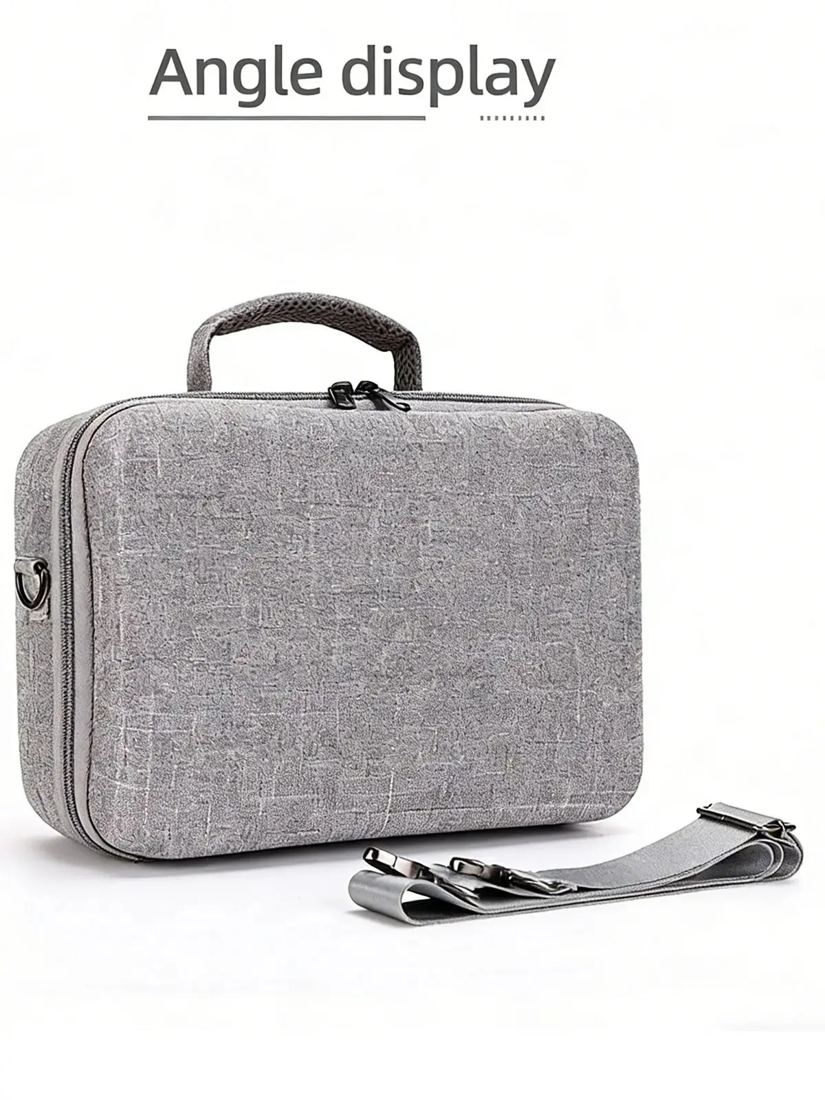 ZuruKin Shoulder Carrying Case For Dji Mini 5 Pro Fly More Combo Grey Portable Storage Bag Compatible With Rc 2 / Rc-N3 Remote