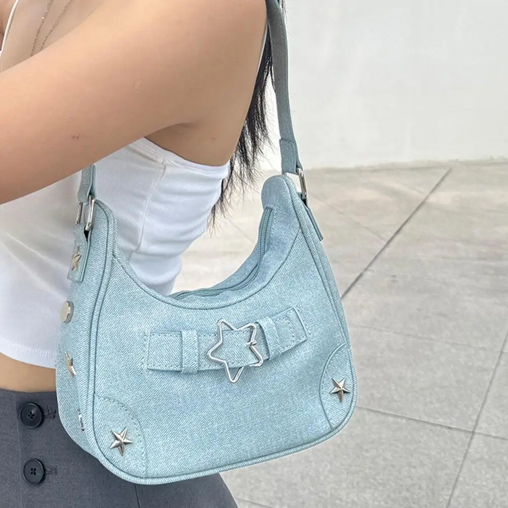 

Сумка на плечо в стиле ретро. Уникальная сумка со звездами. Модная женская крутая кожаная сумка на плечо, идеально подходящая для ежедневного использования.