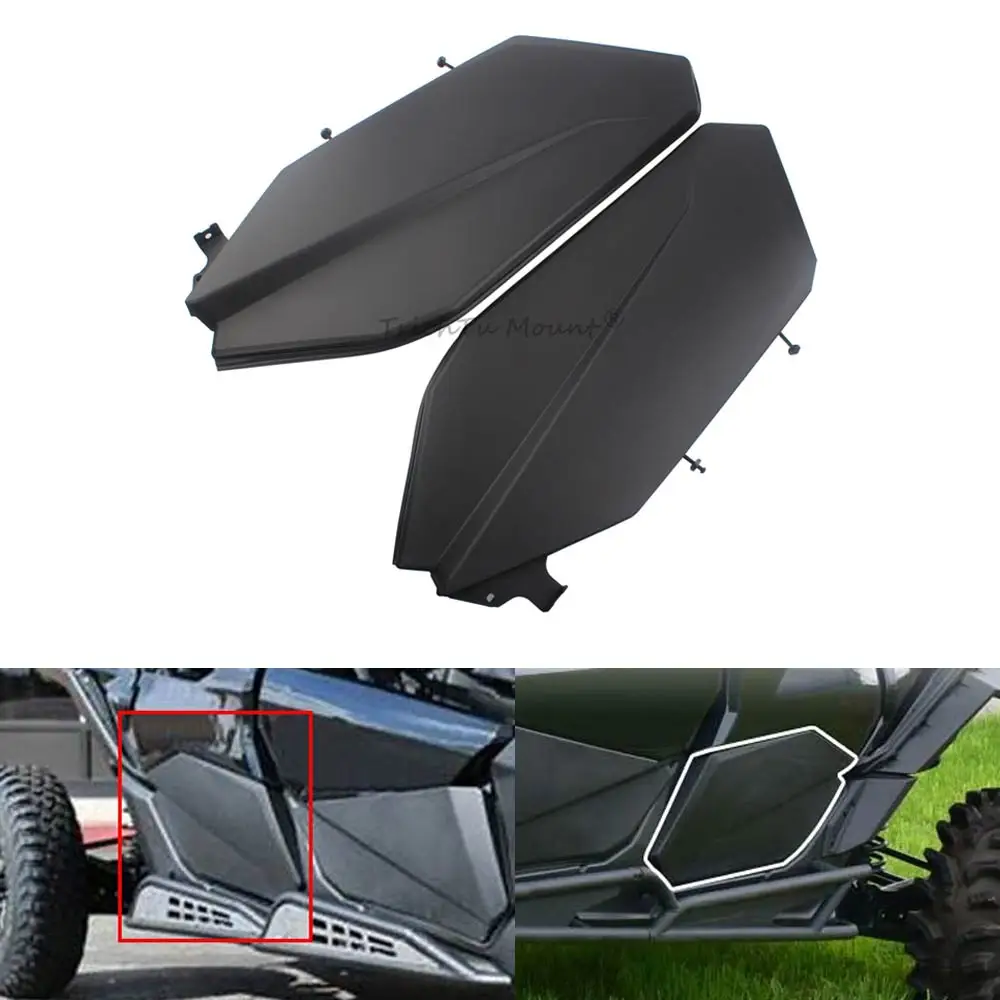 For Can-Am Maverick X3 R RR 2017-2024 UTV Rear Lower Door Panel Insert Kit ABS plastic #715003751 New Accessories,  1 Pair