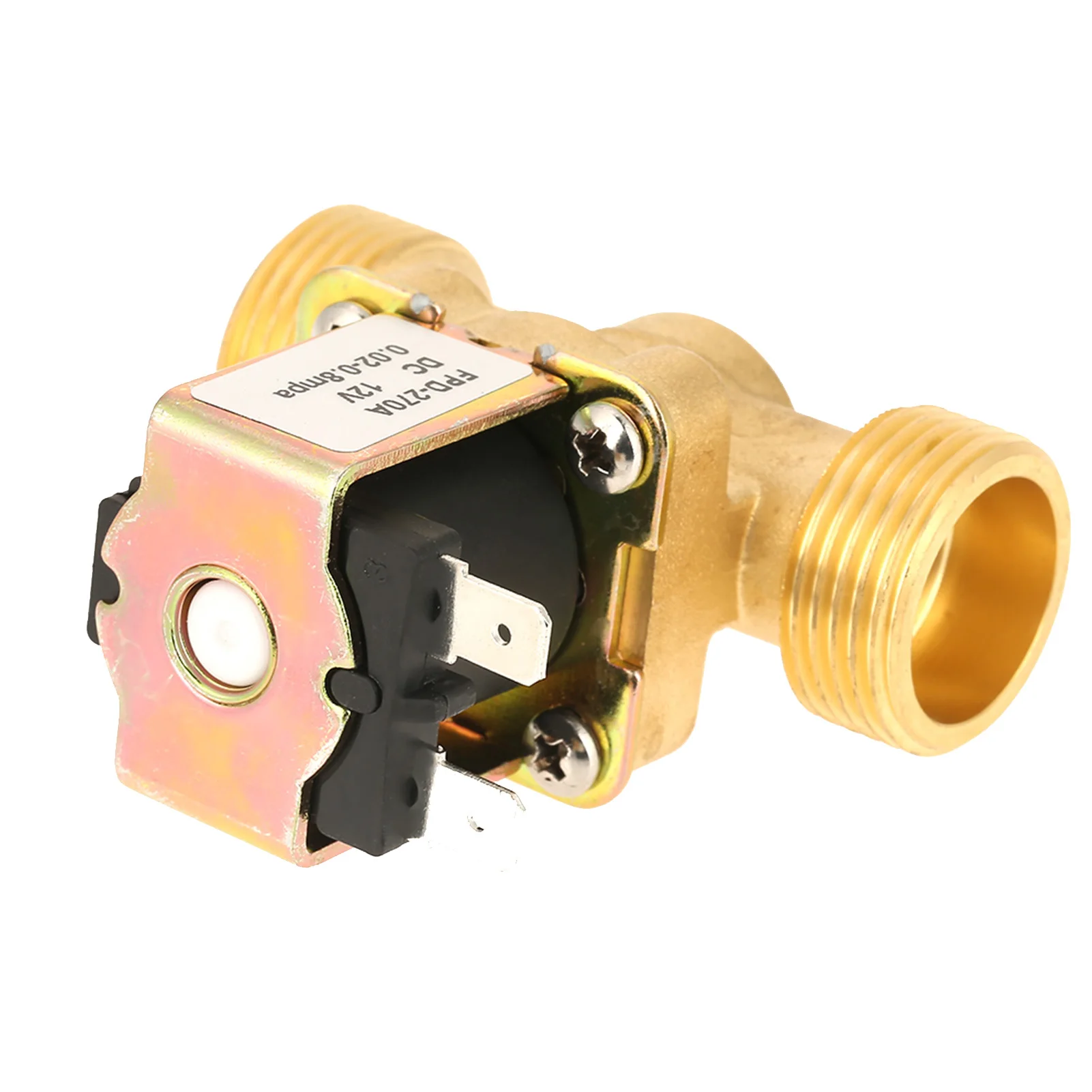 Electric Valve Electric Magnetic Valve NC Solenoid Valve DC12V G3/4 Normal Closed Brass Electric Solenoid Valve for Water