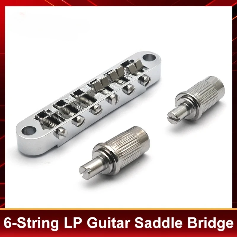 Best Offer Tune-O-Matic Bridges Studs Replacement for L/P Guitar Saddle Bridge - 83x14.5mm  for L/P 6 String Electric Guitar