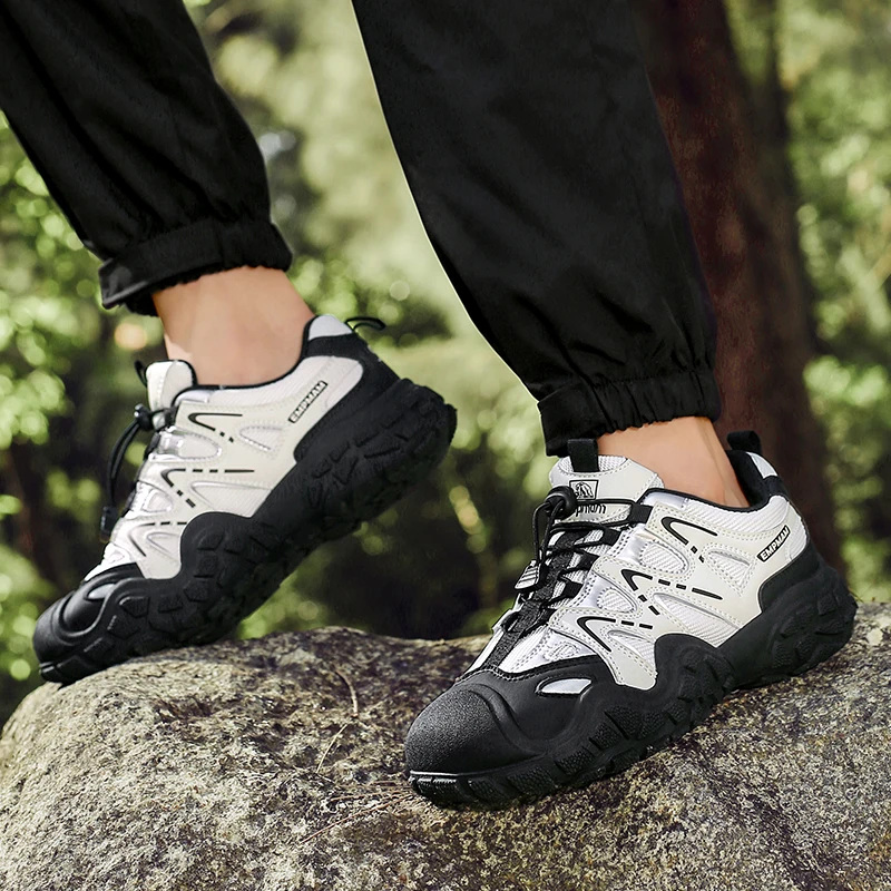 

Women's Safety Shoes Anti Puncture Rotating Buttons Tie Up Hot Selling Shoes Mixed Colors Lace-Up Basket Trainers Casual Shoes