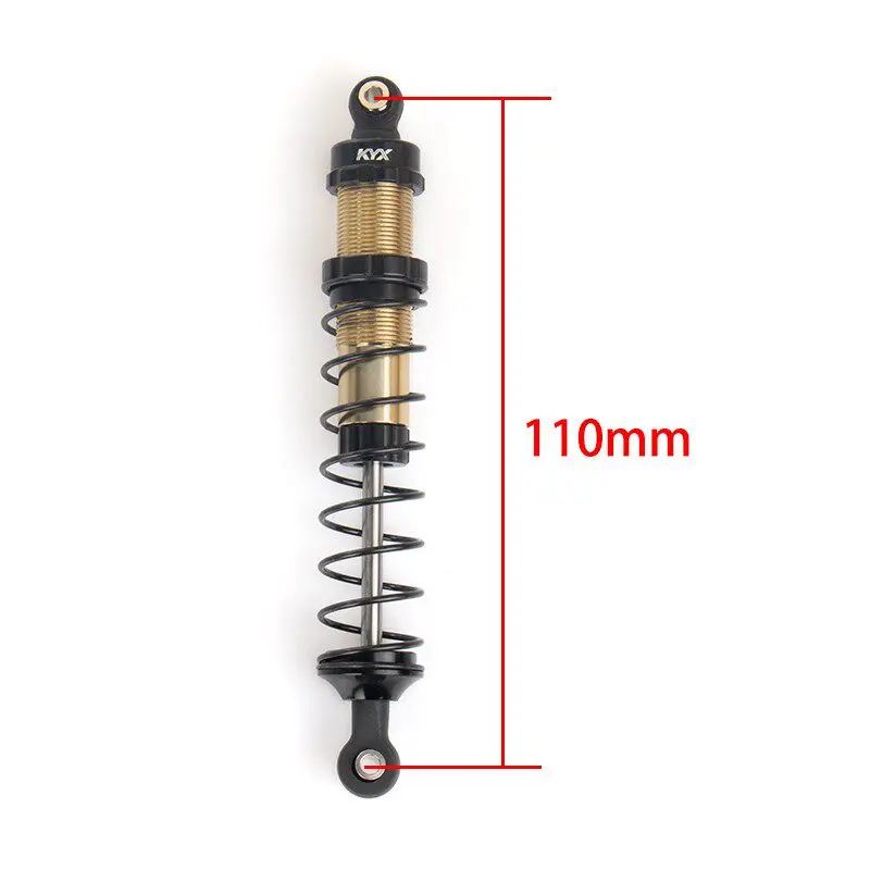 KYX simulation model car hole length 110mm single tube metal shock absorber ghost DIY modification shock absorber oil pressure
