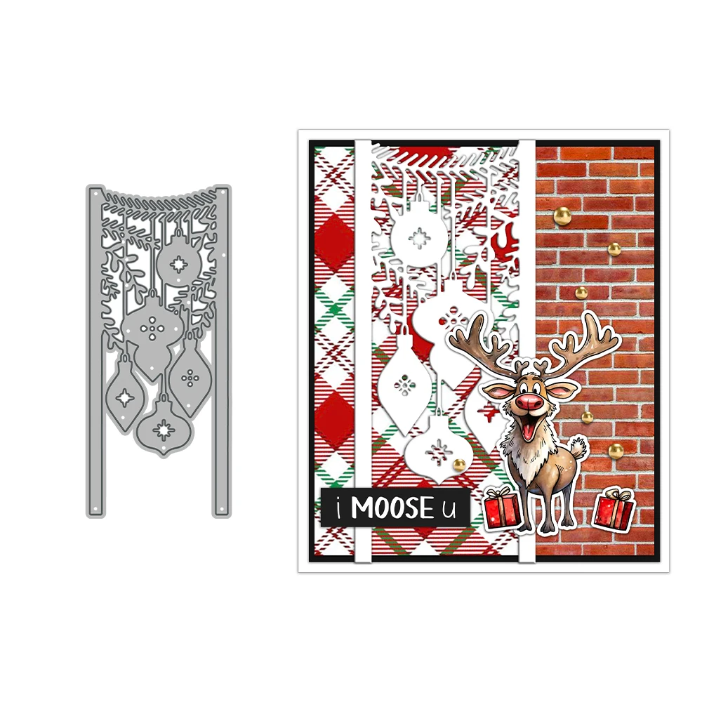

MangoCraft Chirtmas Charms Mini Cutting Dies DIY Scrapbooking Supplies Metal Dies Knife Mold For Card Making Albums Decor