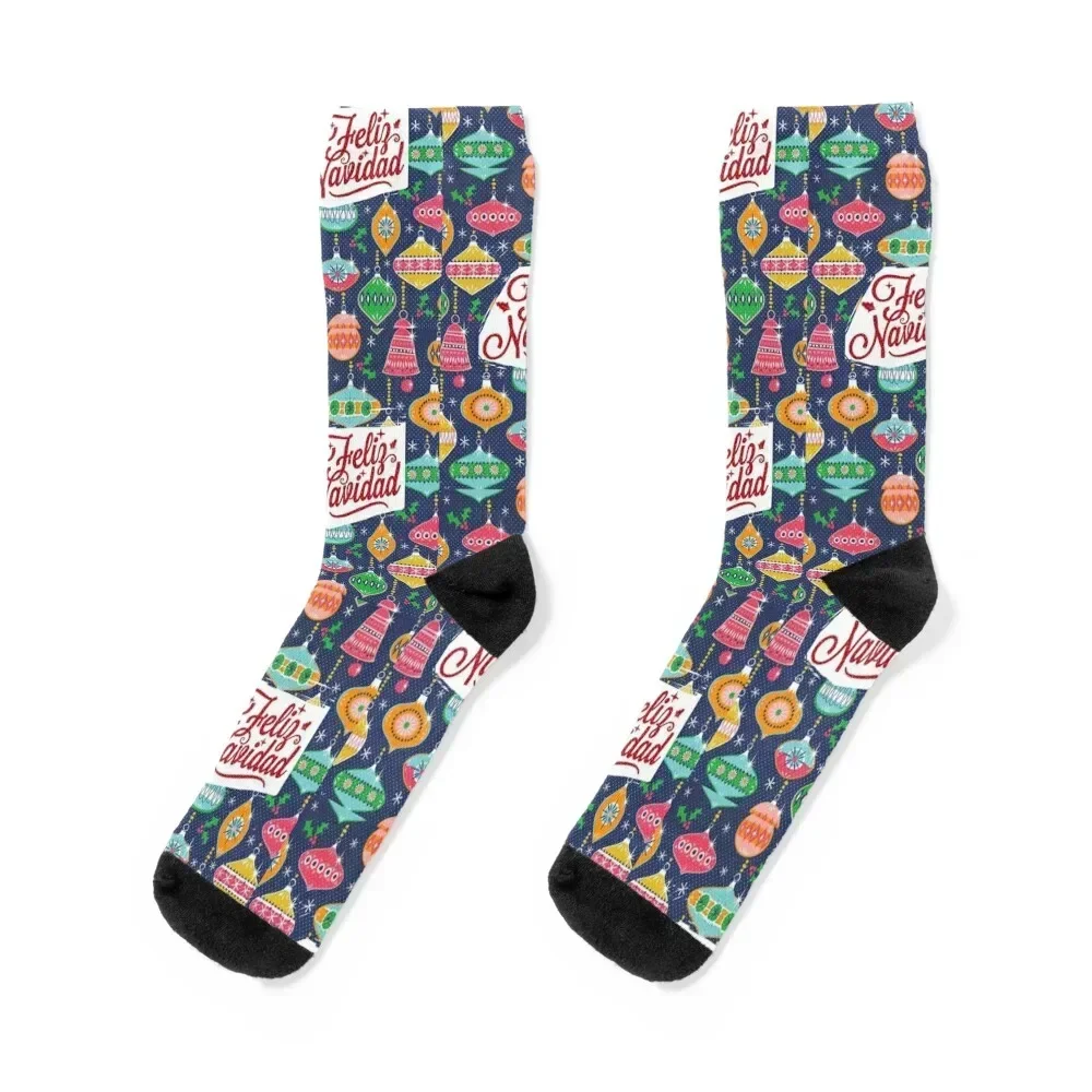 

Feliz navidad, mexican christmas Socks Run cycling Socks For Women Men's