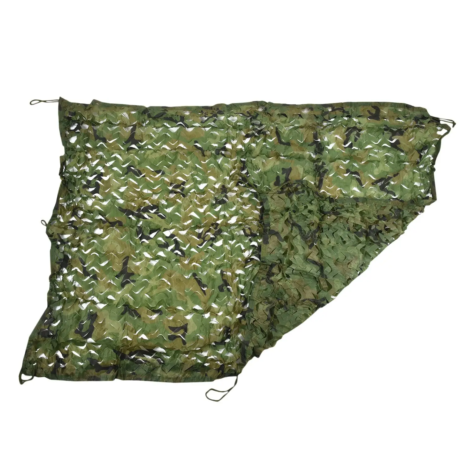 Jaring kamuflase 2m x 1.5m, jaring jaring kamuflase tentara berburu kain Oxford jaring Camo