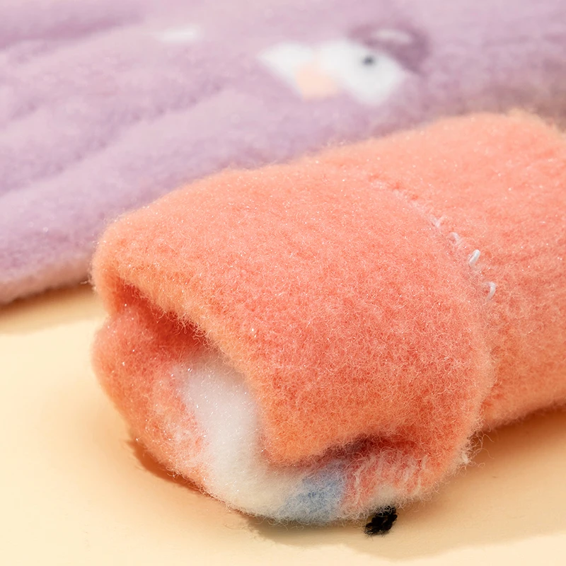 Baby Girls Winter Children's Gloves Cute Animal Ducks Finger Warm Half Finger Flip Cover for Boys Mittens Gloves 5-10Years Old