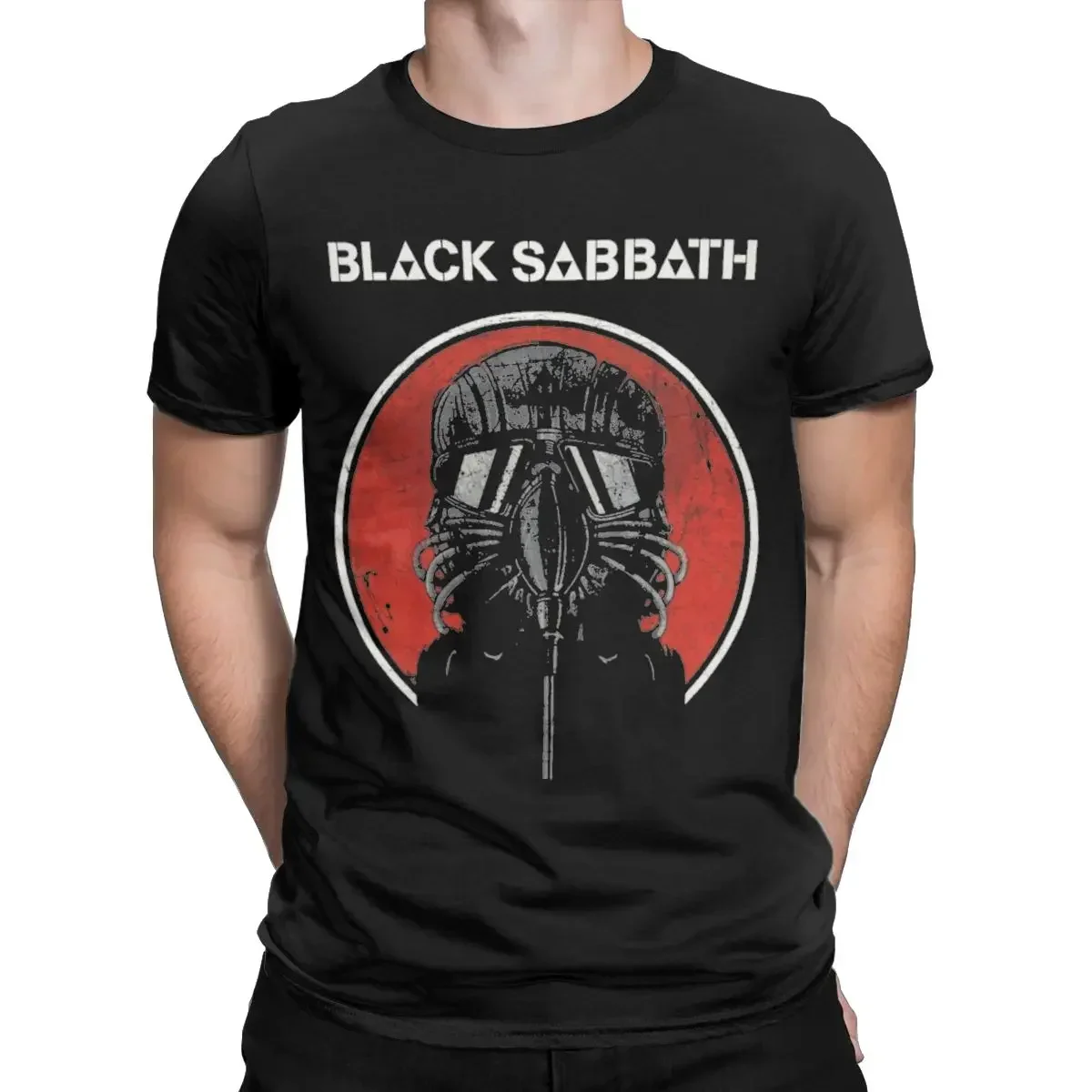 Black Cool Sabbaths T-Shirt Men Leisure 100% Cotton Tee Shirt Round Collar Short Sleeve T Shirt 4XL 5XL Tops