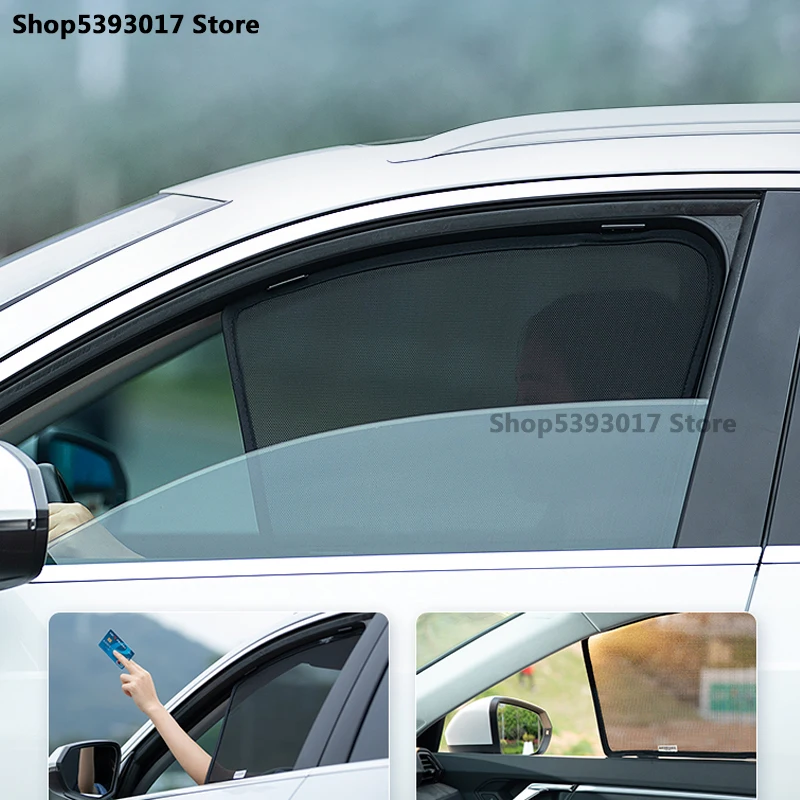 For Kia Carnival Sedona KA4 2021-2022 Car Magnetic Side Window SunShades Shield Mesh Shade Blind Car Window Curtian Accessories