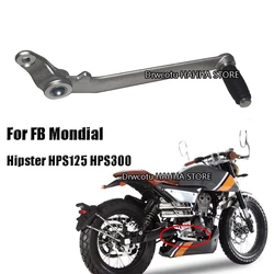 Motorcycle  Rear Foot Brake Pedal Lever Pegs Protector Adapter Rod For FB Mondial HPS 125 300 Hipster HPS125 HPS300