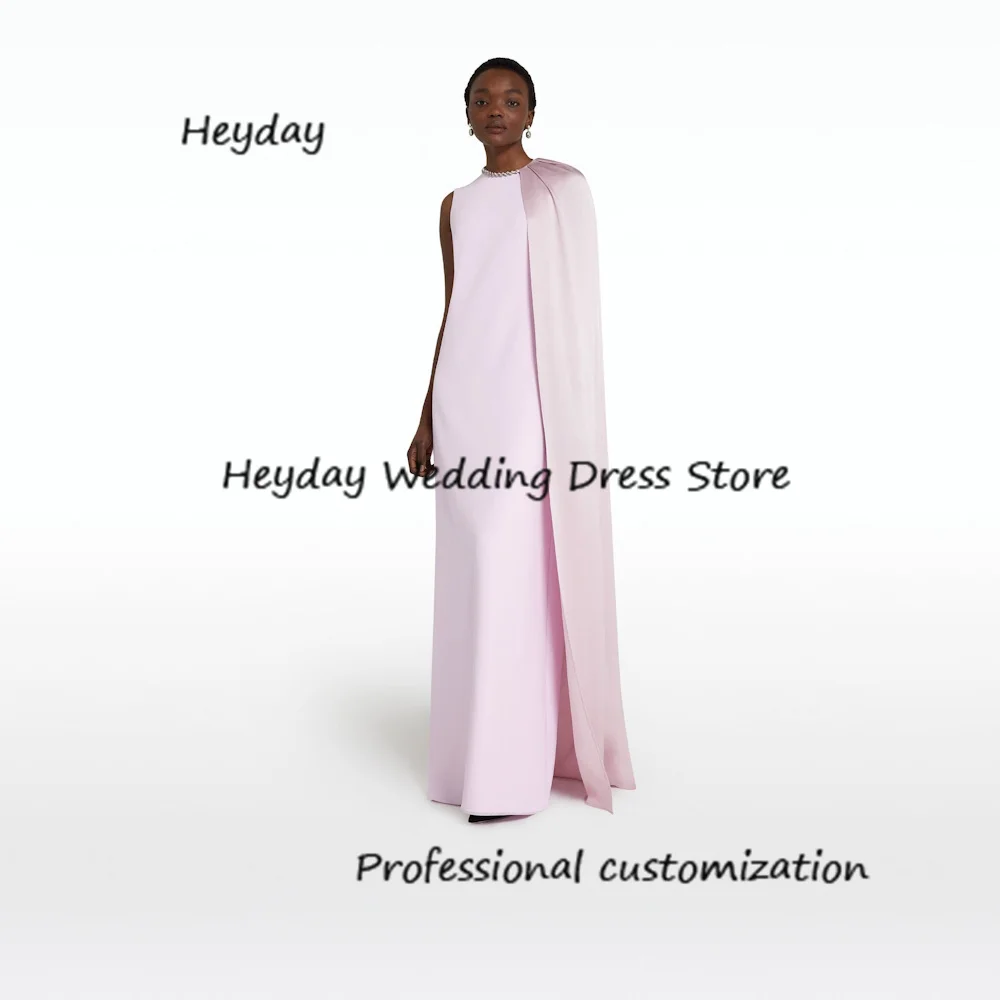 Heyday Customized Crepe Luxury Mermaid O-Neck Dress Close-Fitting Formal Occasion Elegant Party Elegant Evening  Dresses 2024