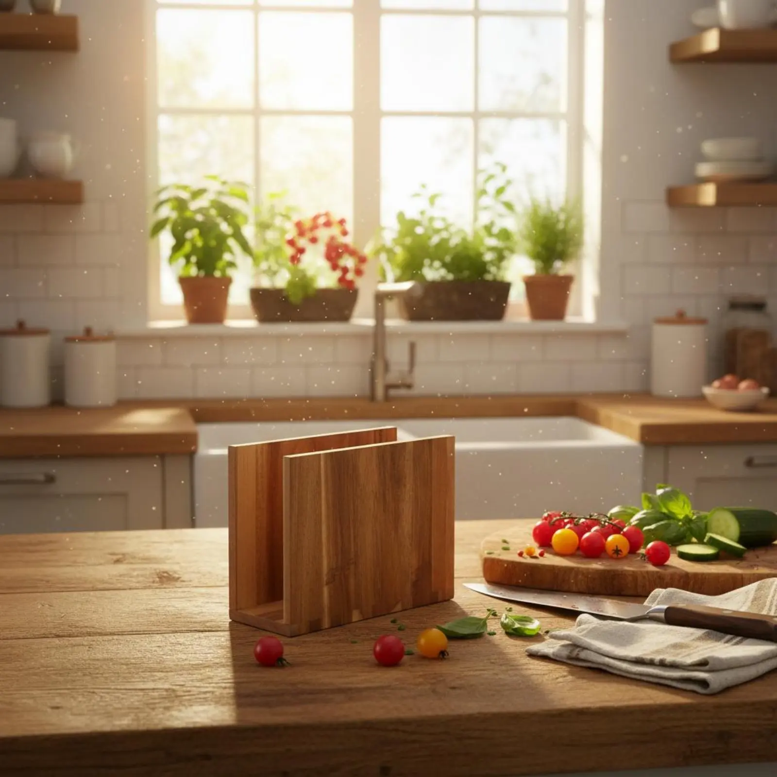 Book-Shaped Cutting Board Set Sturdy Wood Novelty Book-Design Chopping Blocks Labeled Food Prep Board Set Resistant Kitchenware