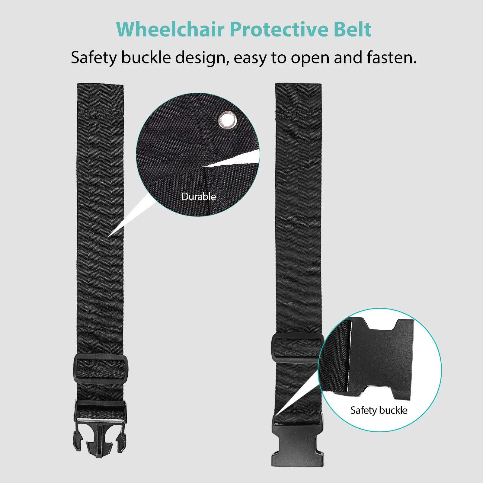 Wheelchair Harness Chair Safety Restraint Strap Adjustablesupport Strapsvest Torso Lap Waist Belt