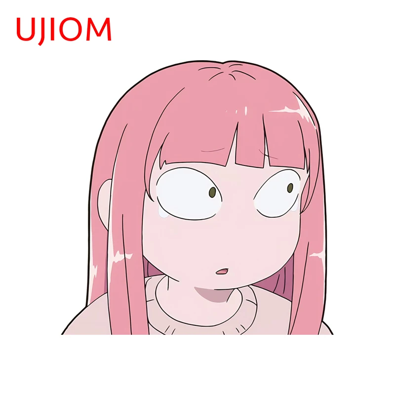 UJIOM Miyu Shocked cute peeker Wall Sticker Attractive Wall Water Bottle Decal Amusing Suitable for Windows Decor Accessories