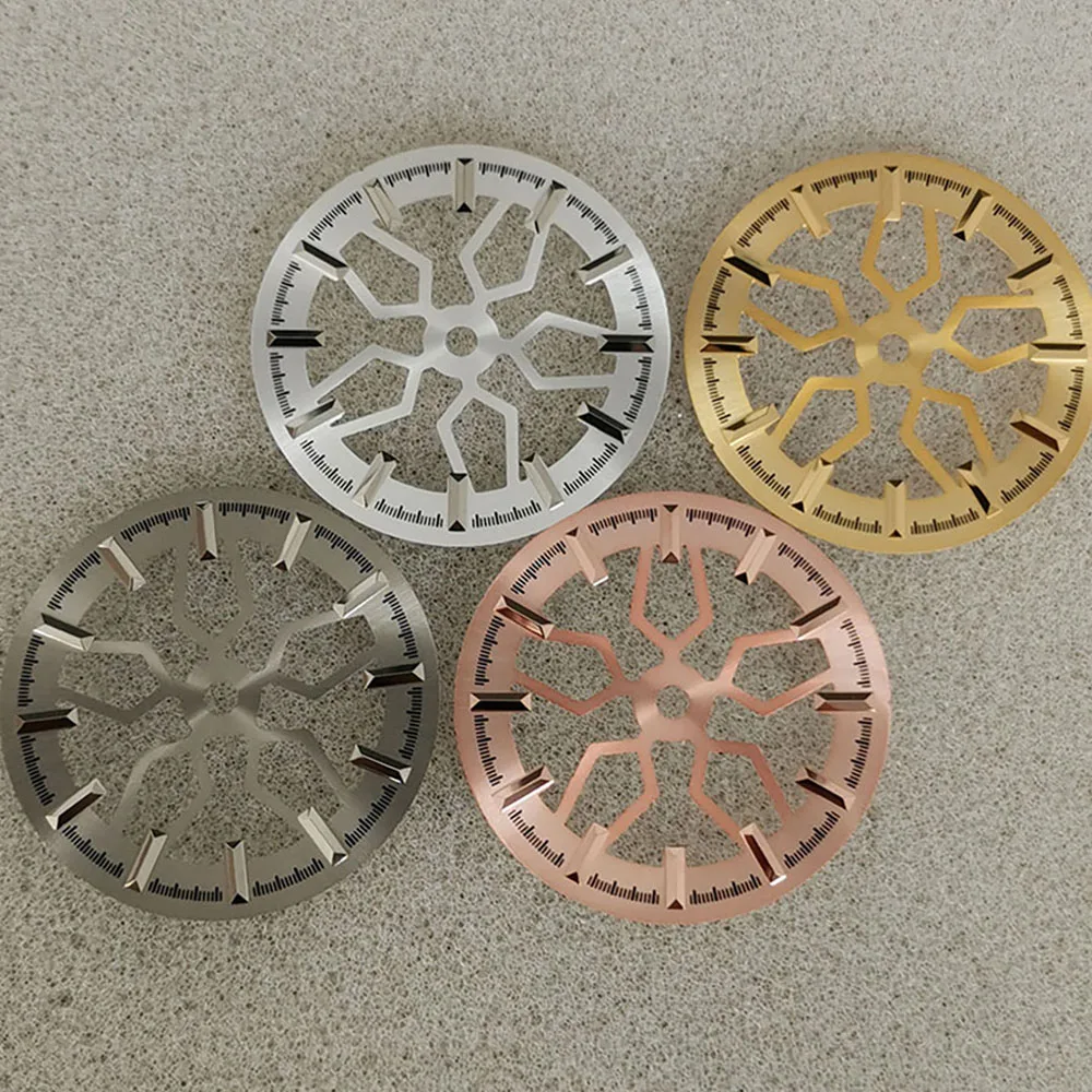 

Green Luminous Watch Dial 28.5MM, Hollow Watch Faces, for NH70 Movement, No Luminous Dial NH70 Watch Modification Accessories