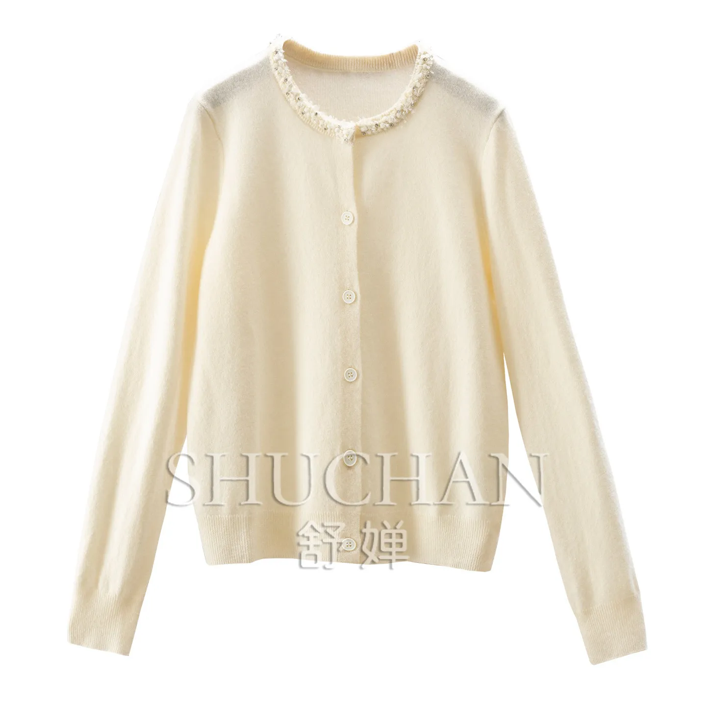 Loose Lace Collar Wool Sweater Cardigan Women's F595  Long Sleeve Top White Cardigan Sweaters for Women