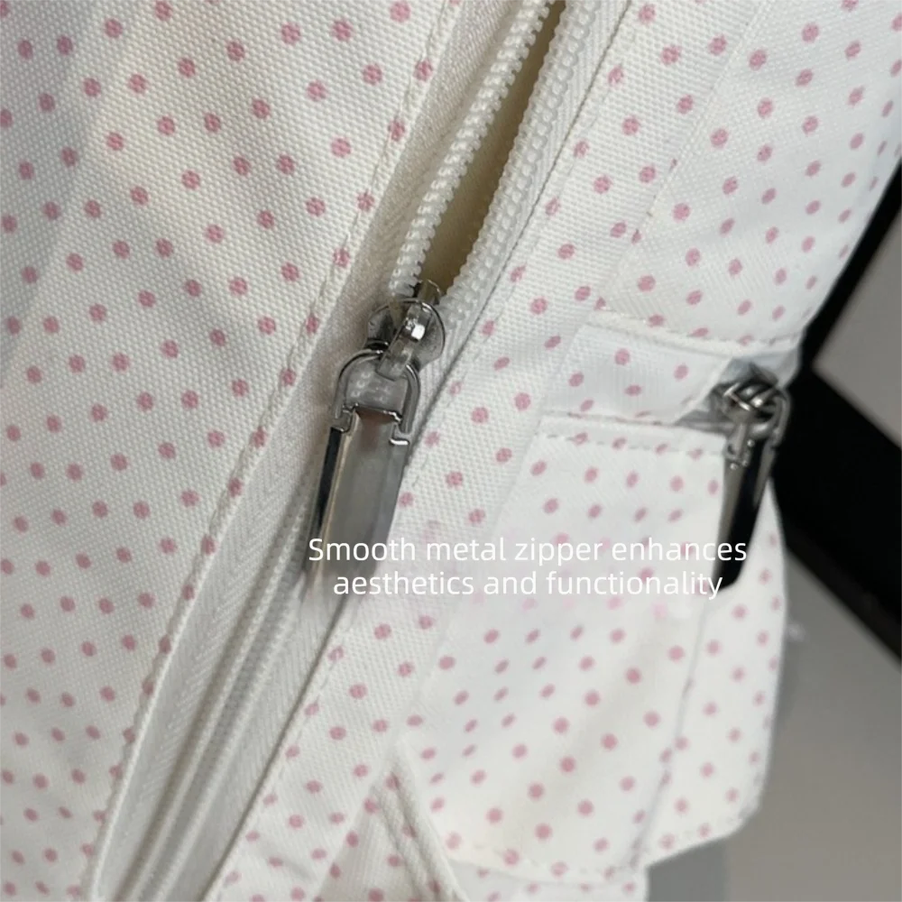 

New Polka Dot Backpack Large Capacity Casual School Bag Multifunctional Shoulder Bag Travel
