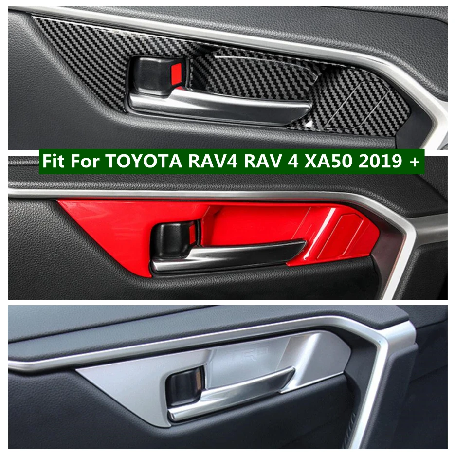 

For TOYOTA RAV4 RAV 4 XA50 2019 - 2024 Inner Door Pull Doorknob Handle Catch Bowl Catch Decor Panel Cover Trim Car Accessories