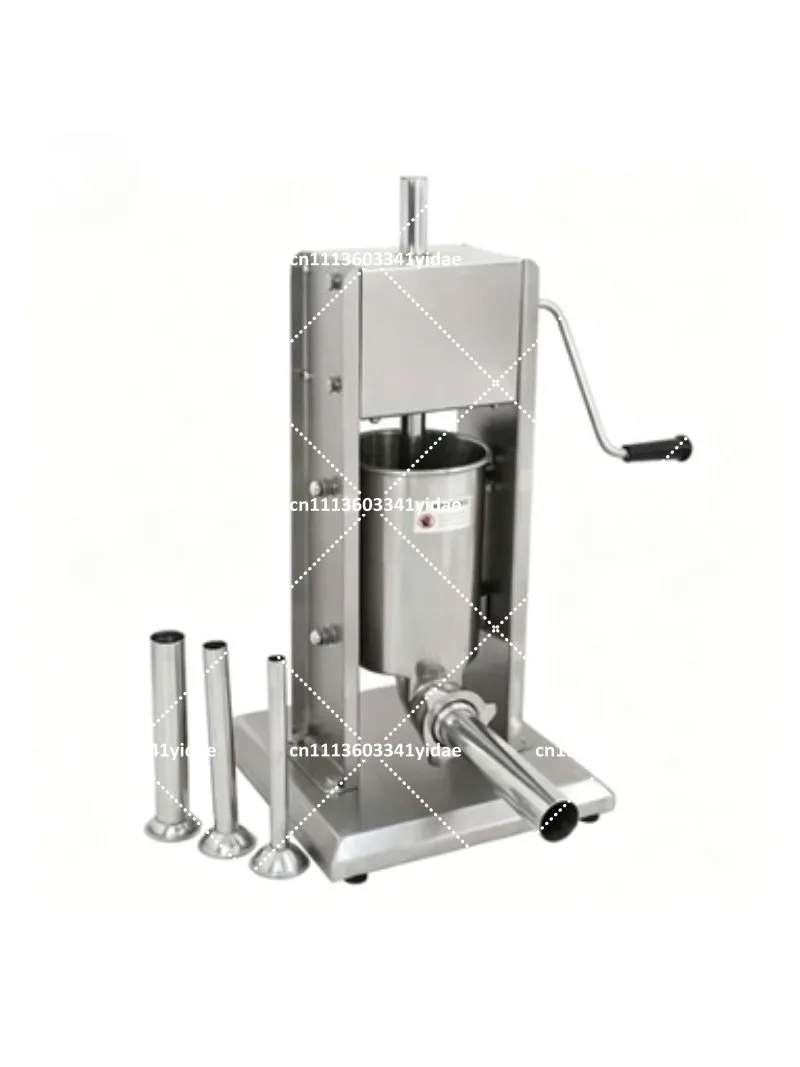 Heavy Duty Sausage Stuffer 5L Manual Filler Machine 304 Stainless Steel for Home Kitchen Use
