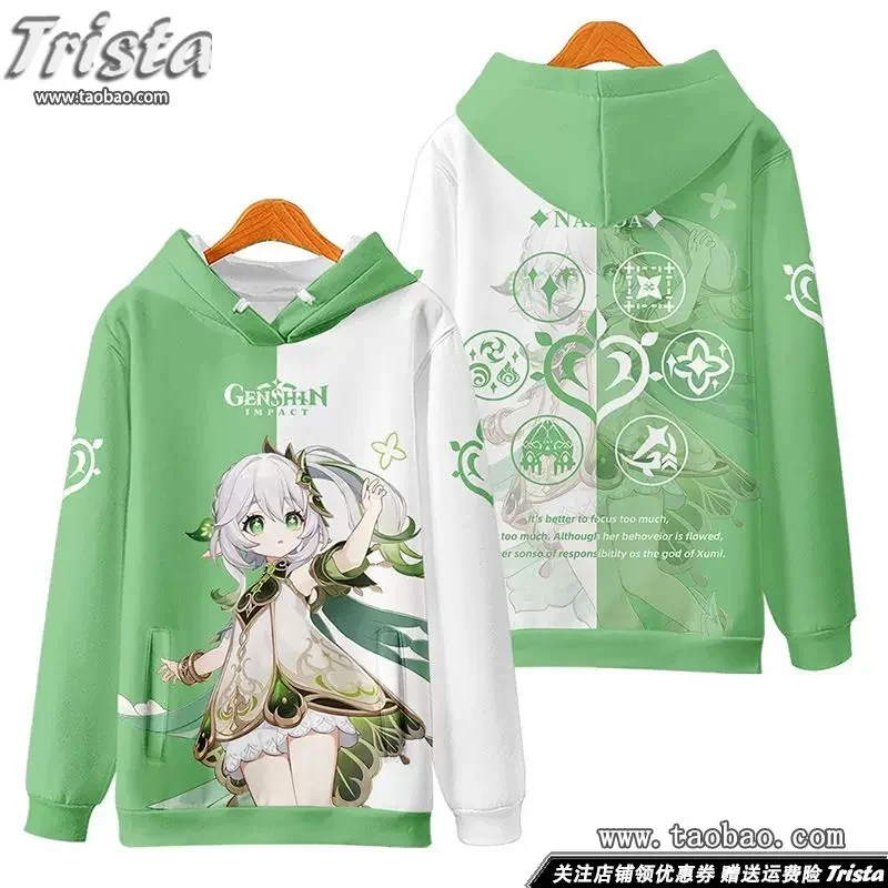 

Anime Genshin Impact Tighnari Alhaitham Cool Hoodie Fashion Outerwear Sweatshirt Unisex Loose Jacket Pants Hoodies Sweatshirts