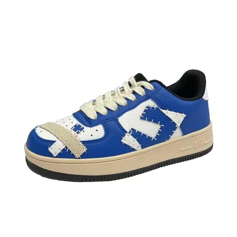 Women Low-top Cricket Shoes with Street Dancing Hollowed-out Straps Quick Drying Stitching Smiling Face and Mesh Upper Shoes