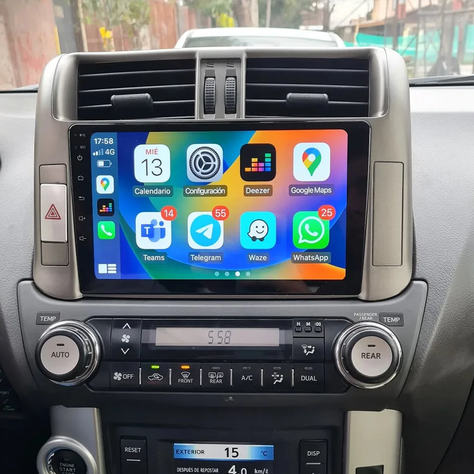 Android 14 8G+128G Autoradio Stereo Music Audio Video Player For Toyota Prado 150 2010 2011 2012 2013 Auto GPS Navi Head Unit