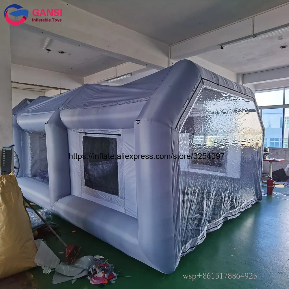 Inflatable Spray Booth Inflatable Car Parking Painting Tent Inflatable Bubble Car Garage For Workstation Exhibition